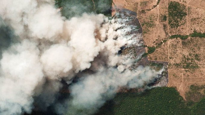 El humo amazónico llegará el martes a Buenos Aires