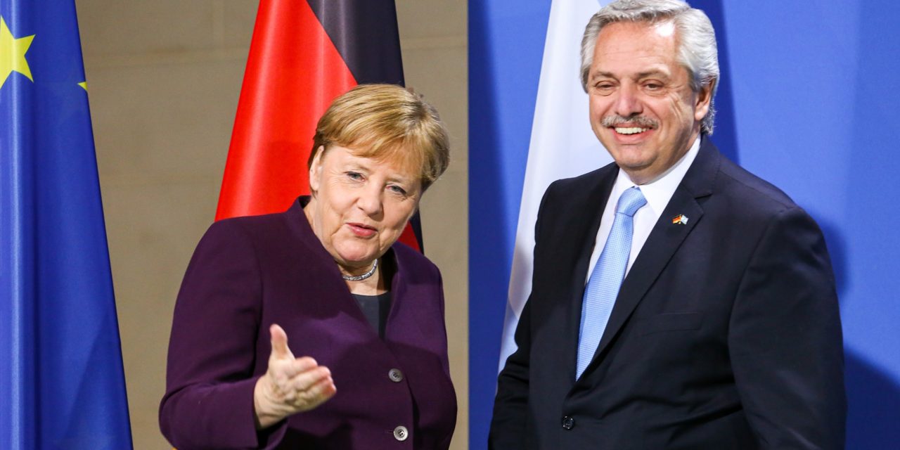 Fernández se reunió con Merkel