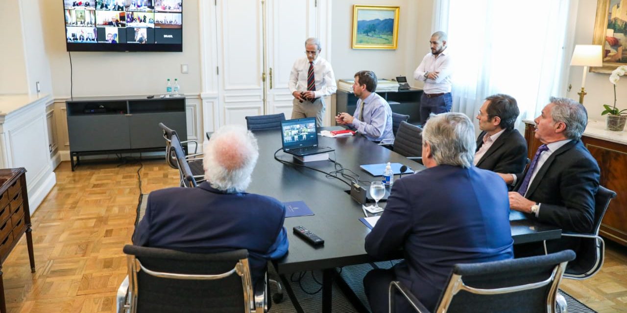 Videoconferencia de Fernández con sus pares de la región